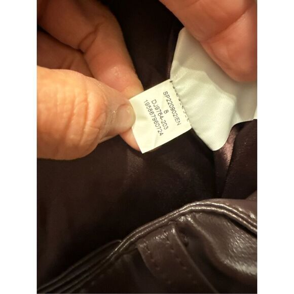 Nike Jordan Brown Maison Château Rouge Pleather Woven Trousers Pants Size 8 NWT - Picture 8 of 10